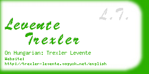 levente trexler business card